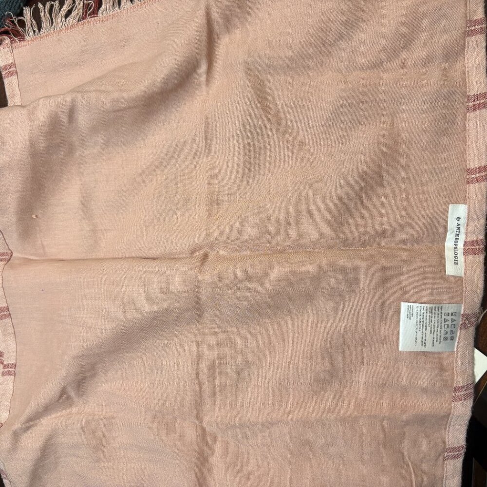 Anthropologie Fringe Placemats New Set of 2 Linen 16x14 - Picture 7 of 9